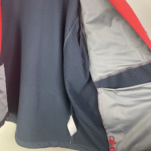 Chick-Fil-A Jacket Men's Red Team Style Hooded Rain Coat Windbreaker Size 3XL - Picture 10 of 13